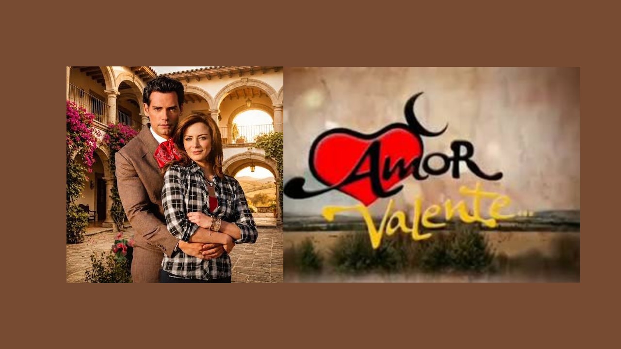 Os protagonistas citados no resumo Amor Valente, ao lado do logo da novela. Ilustra a separação entre os resumos semanais. 